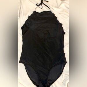 Cupshe Black Halter One Piece Swimsuit